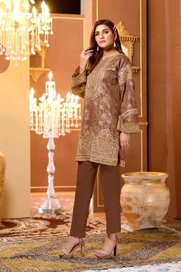 Cocoa Mulch - Embroidered Jacquard Shirt