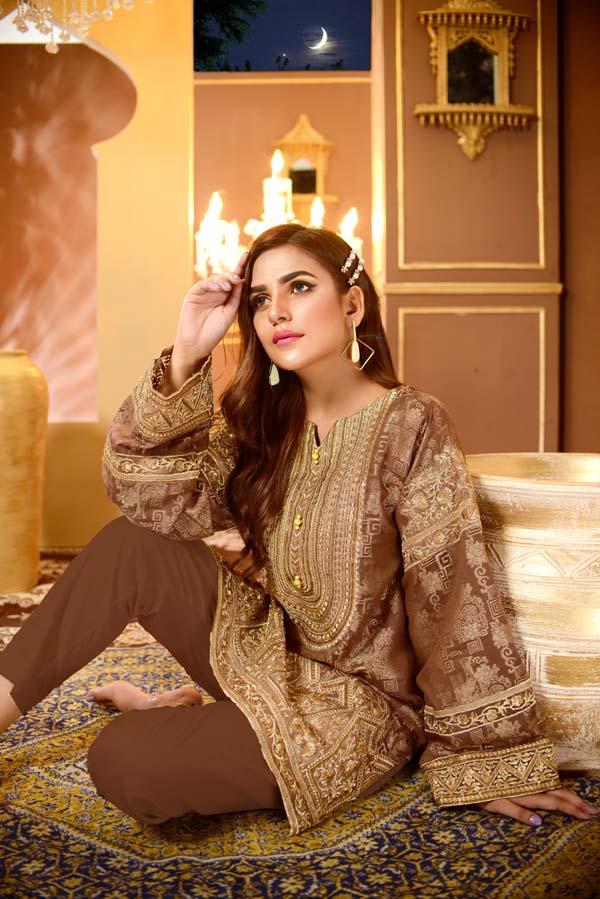 Cocoa Mulch - Embroidered Jacquard Shirt