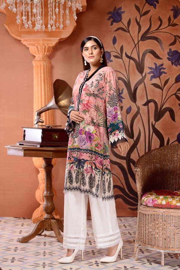 Bouquet - Digital Mesuri Lawn Unstitch Shirt