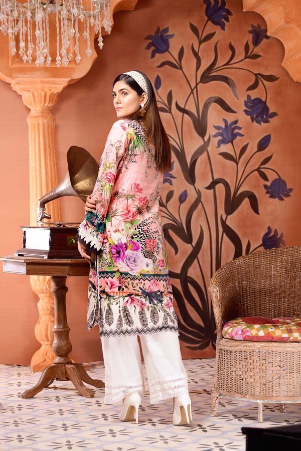 Bouquet - Digital Mesuri Lawn Unstitch Shirt