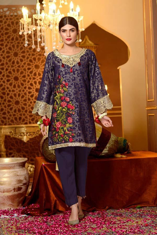 Charoite - Embroidered Jacquard Shirt