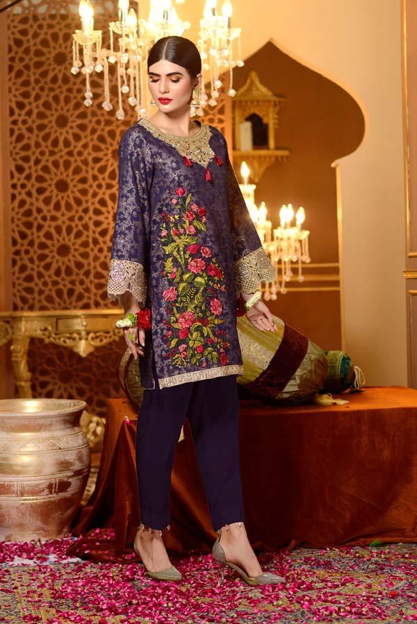 Charoite - Embroidered Jacquard Shirt