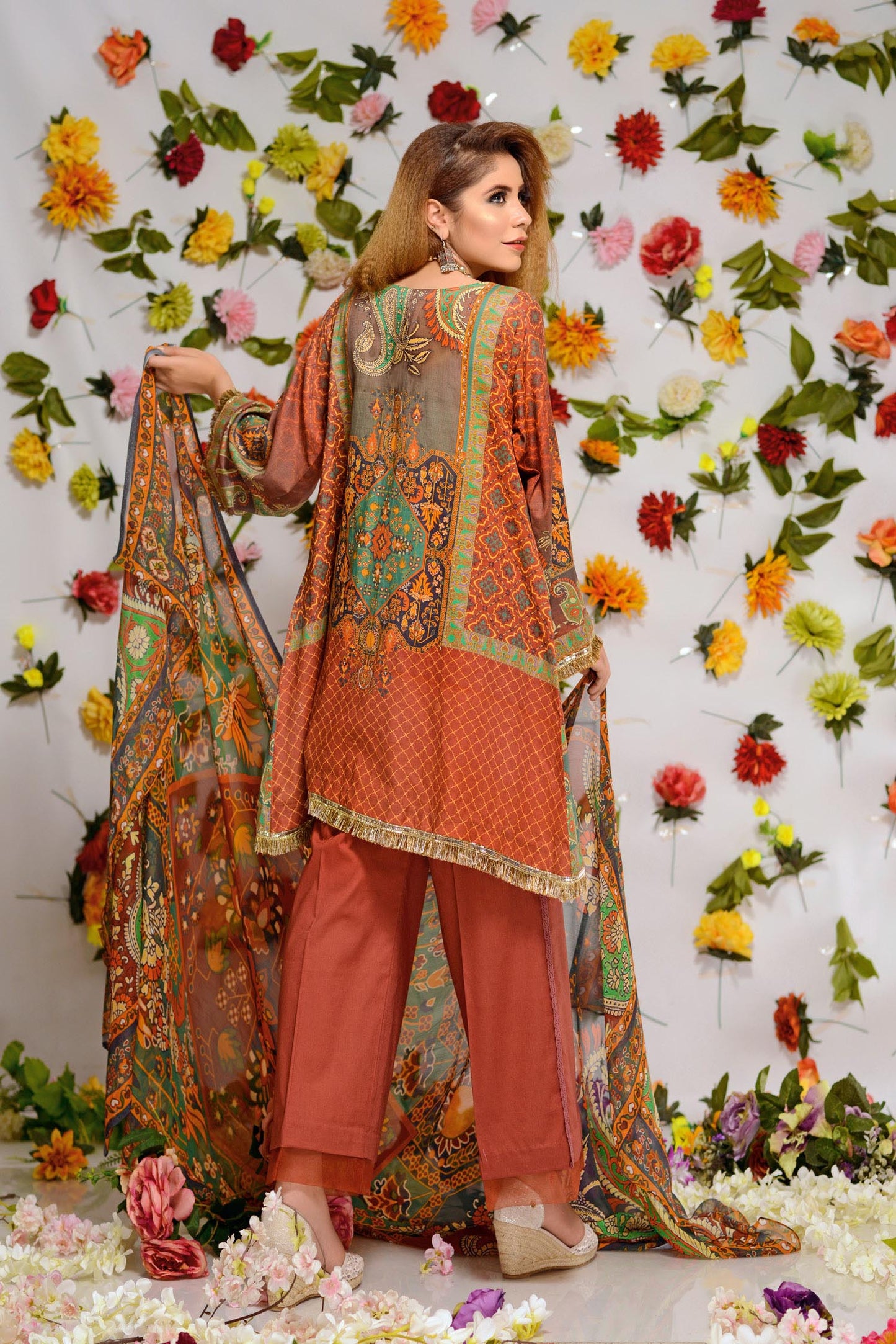 Essie - Digital Printed and Embroidered Lawn 3PC