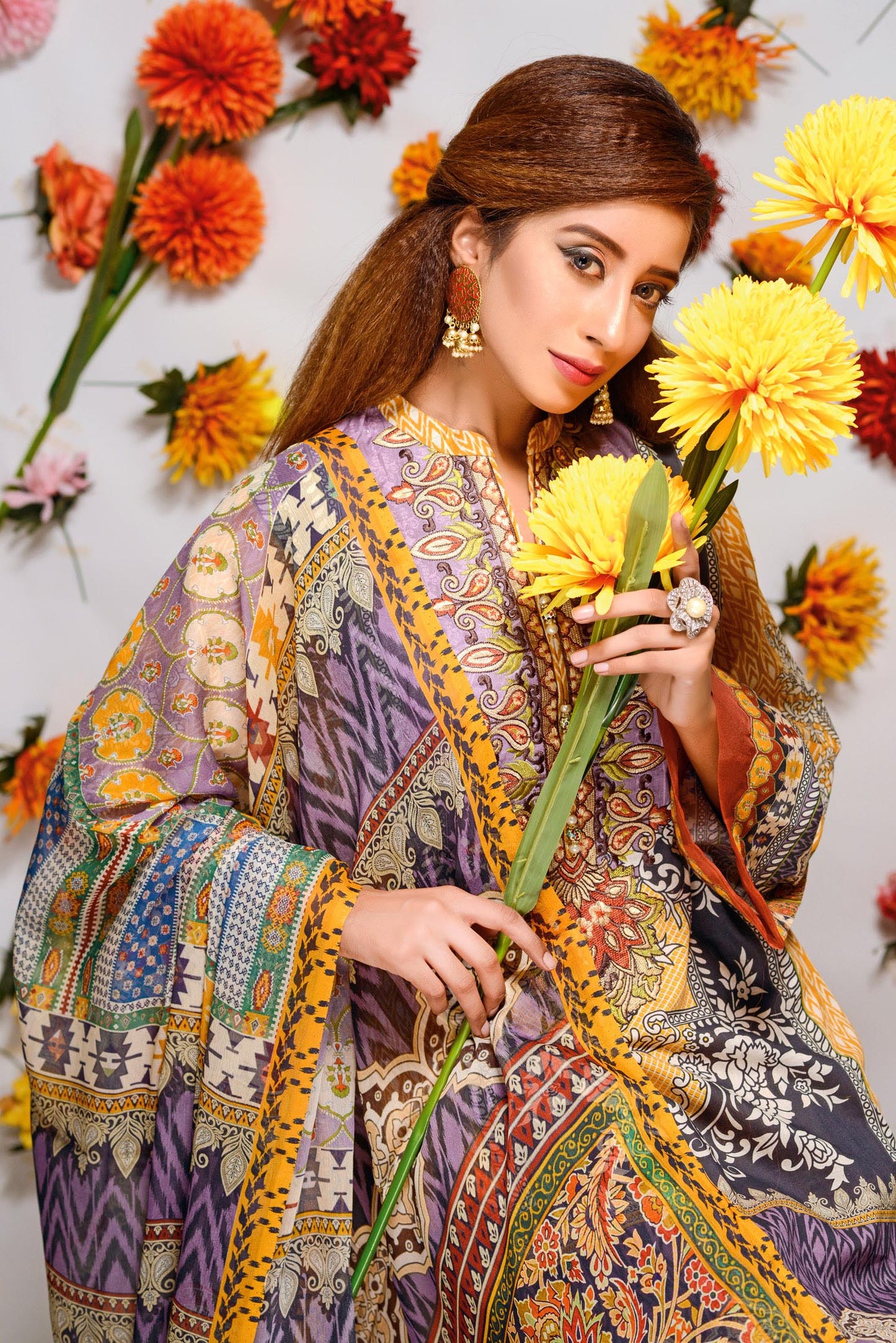 Winona - Digital Printed and Embroidered Lawn 3PC