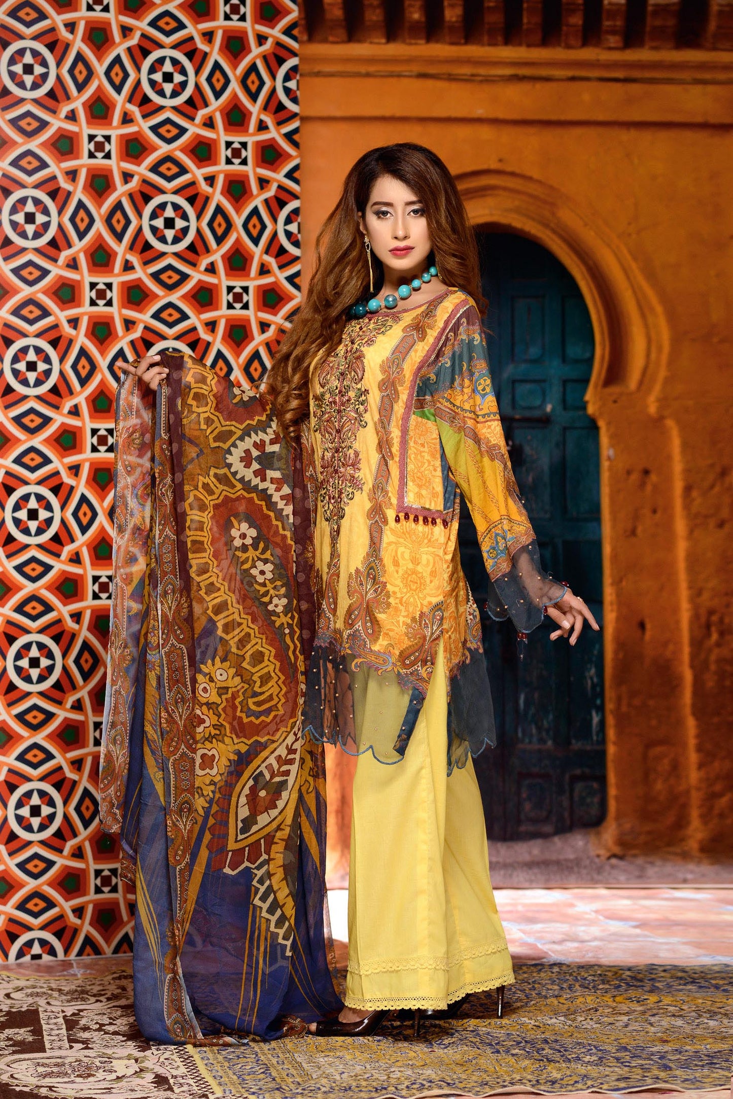 Cathan - Digital Printed and Embroidered Lawn 3PC