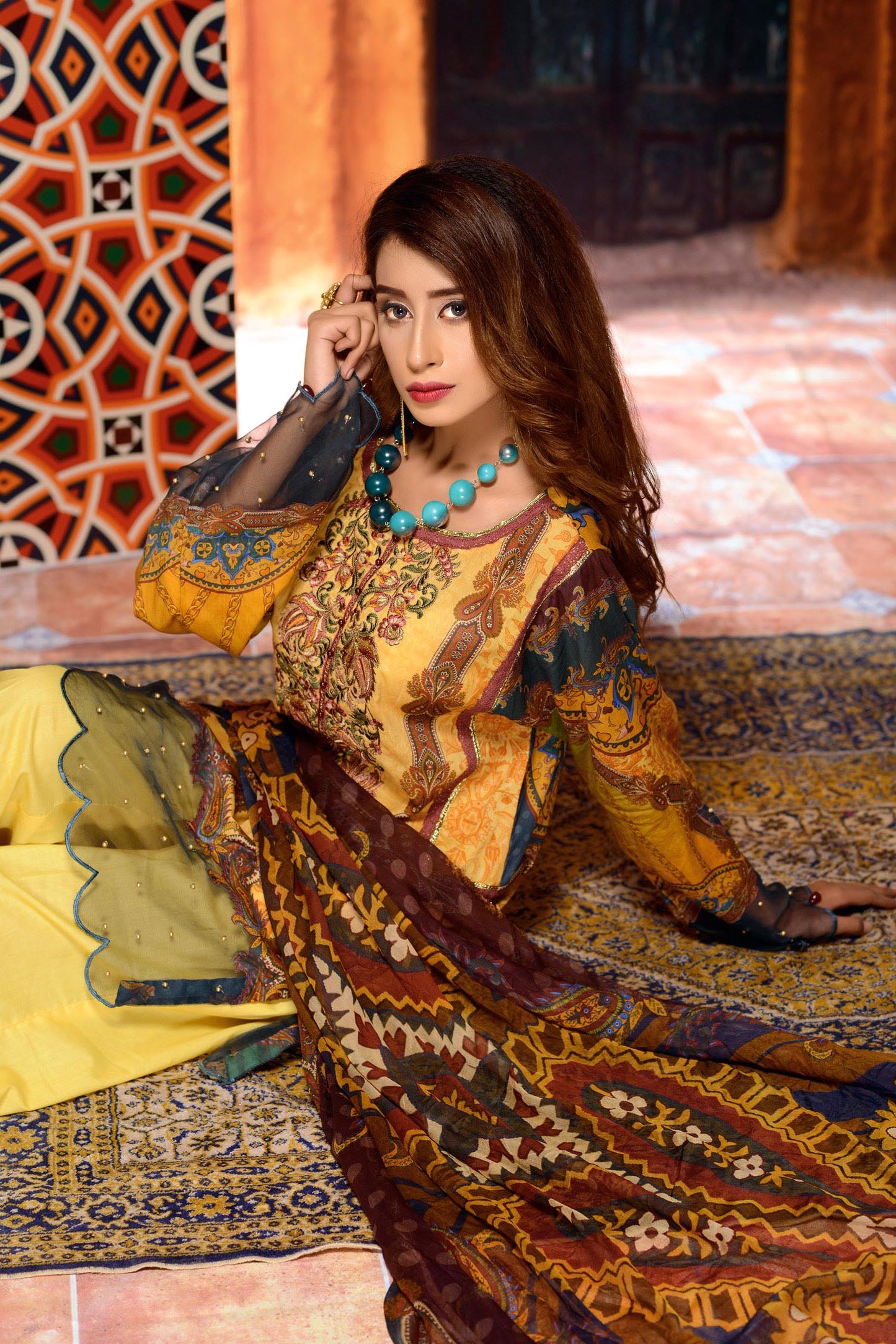 Cathan - Digital Printed and Embroidered Lawn 3PC