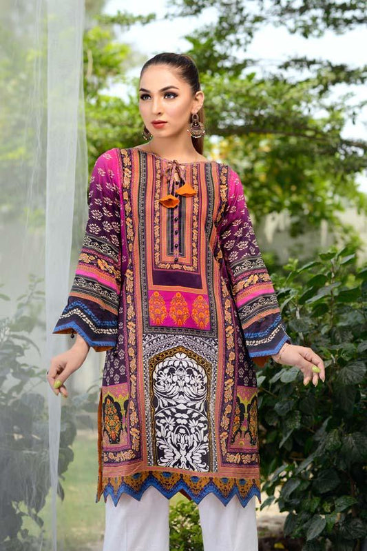 Cosmic - Digital Printed Unstitch Lawn Kurti