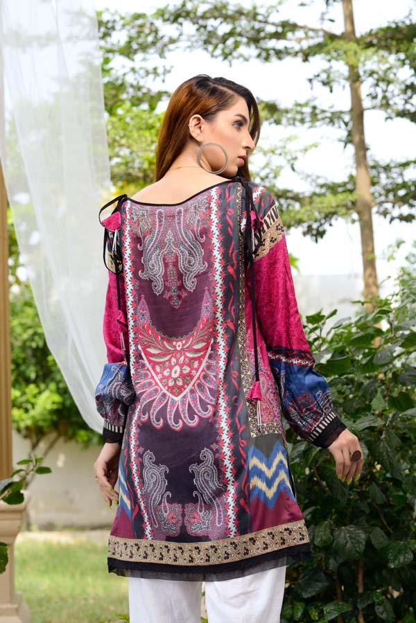 Brandy Rose - Digital Printed Unstitch Lawn Kurti