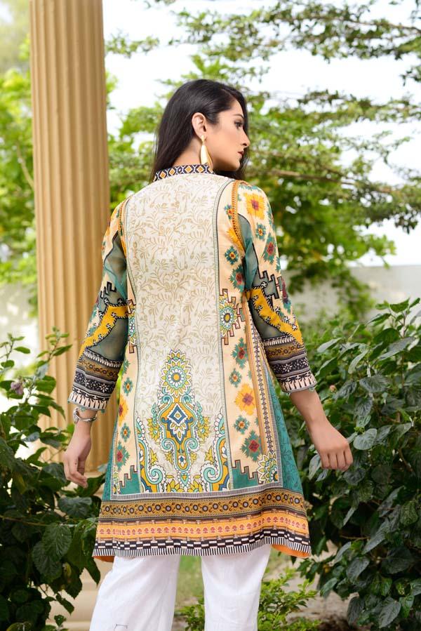 Bloom Clay - Digital Printed Unstitch Lawn Kurti