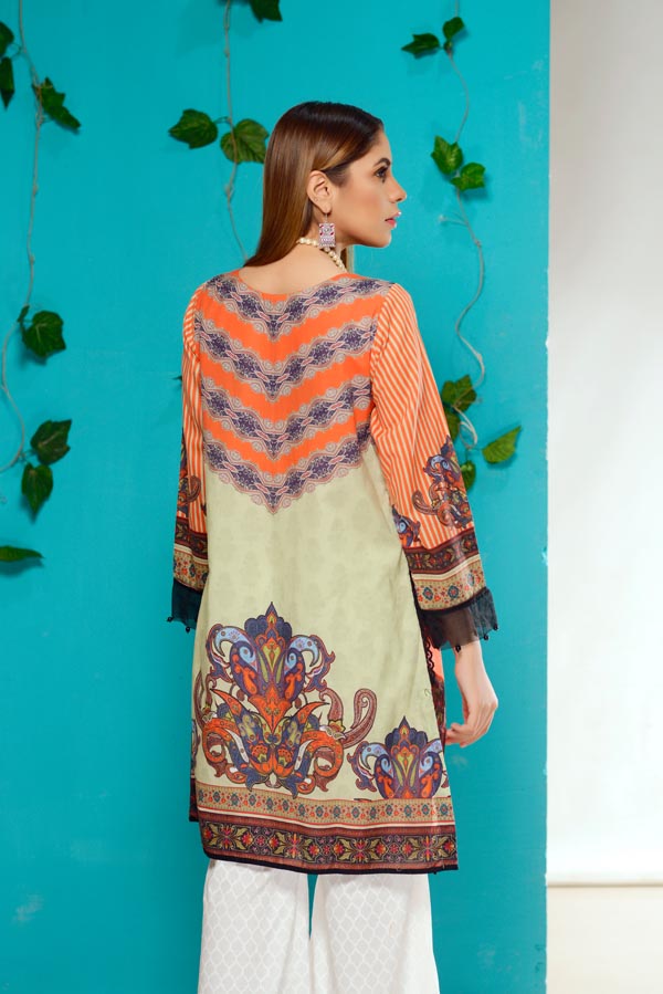 Amber - Embroidered Lawn Stitch Shirt