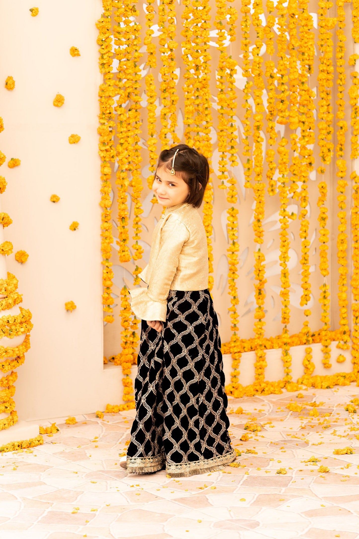 Embroidered Velvet Lehenga