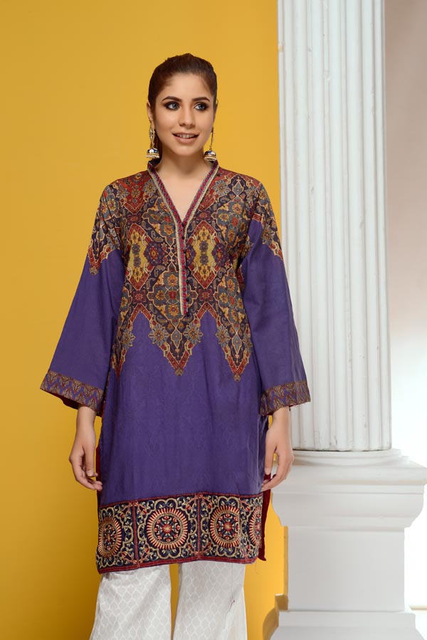 Elvin - Embroidered Lawn Stitch Shirt