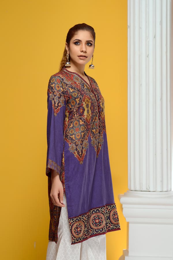 Elvin - Embroidered Lawn Stitch Shirt