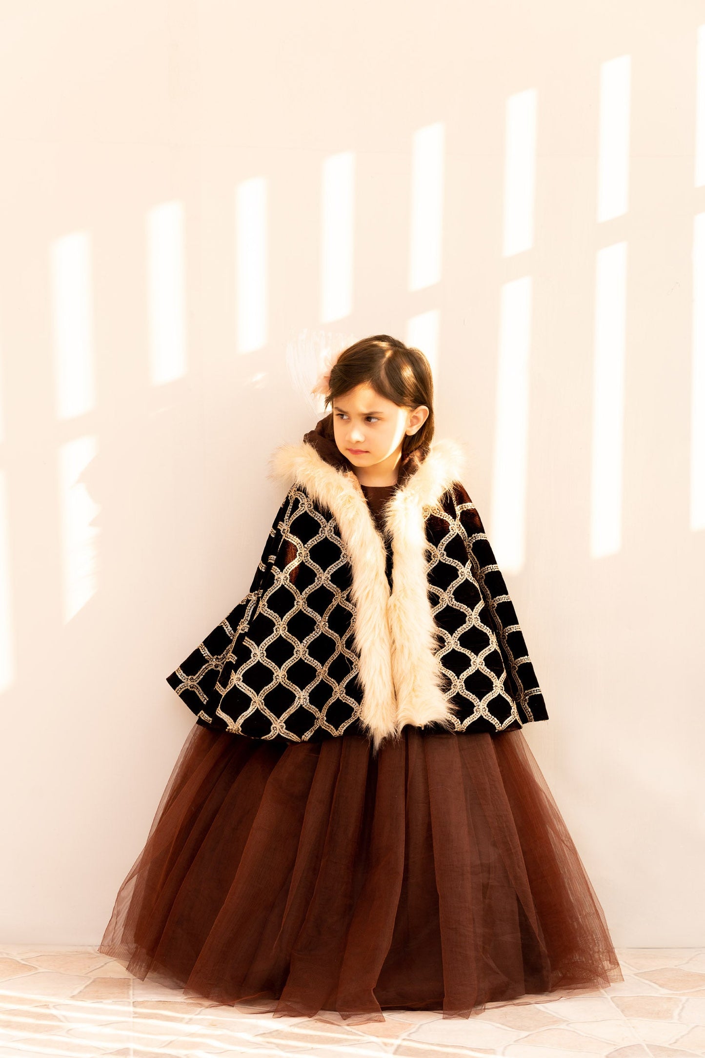 Cape Shawl & Net Maxi