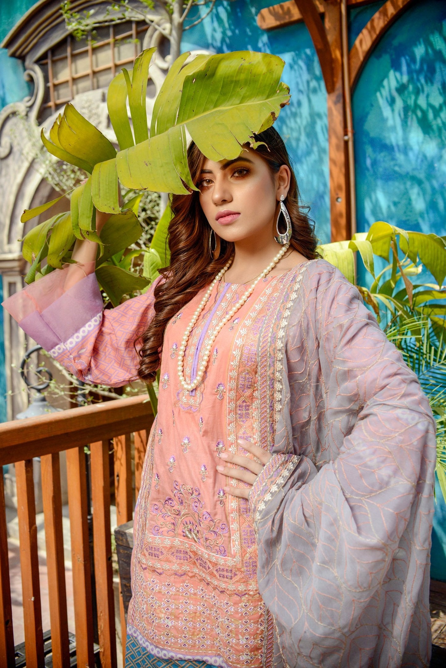 Dahlia- Printed and Embroidered Lawn 3PC