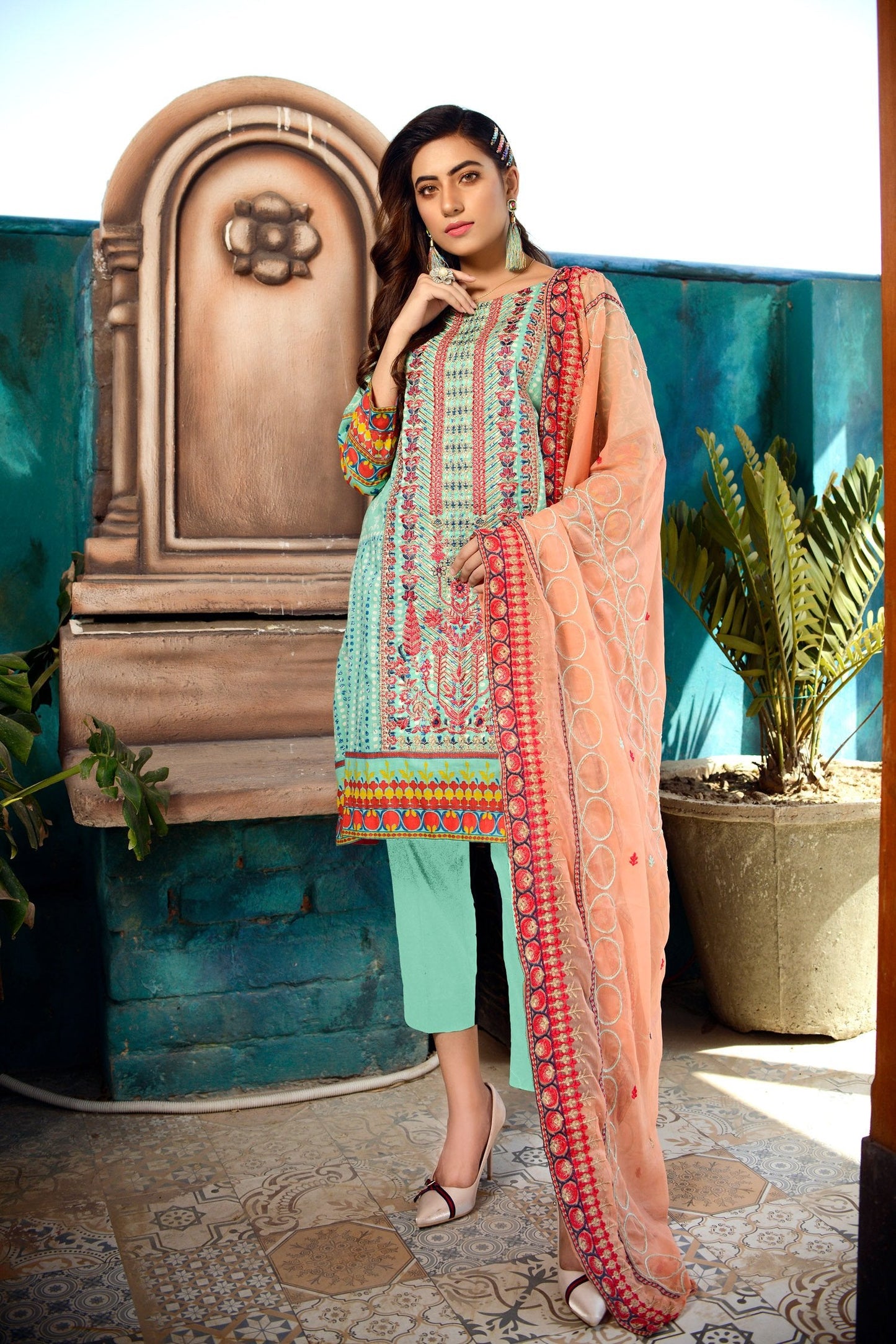 Pastel - Printed and Embroidered Lawn 3PC