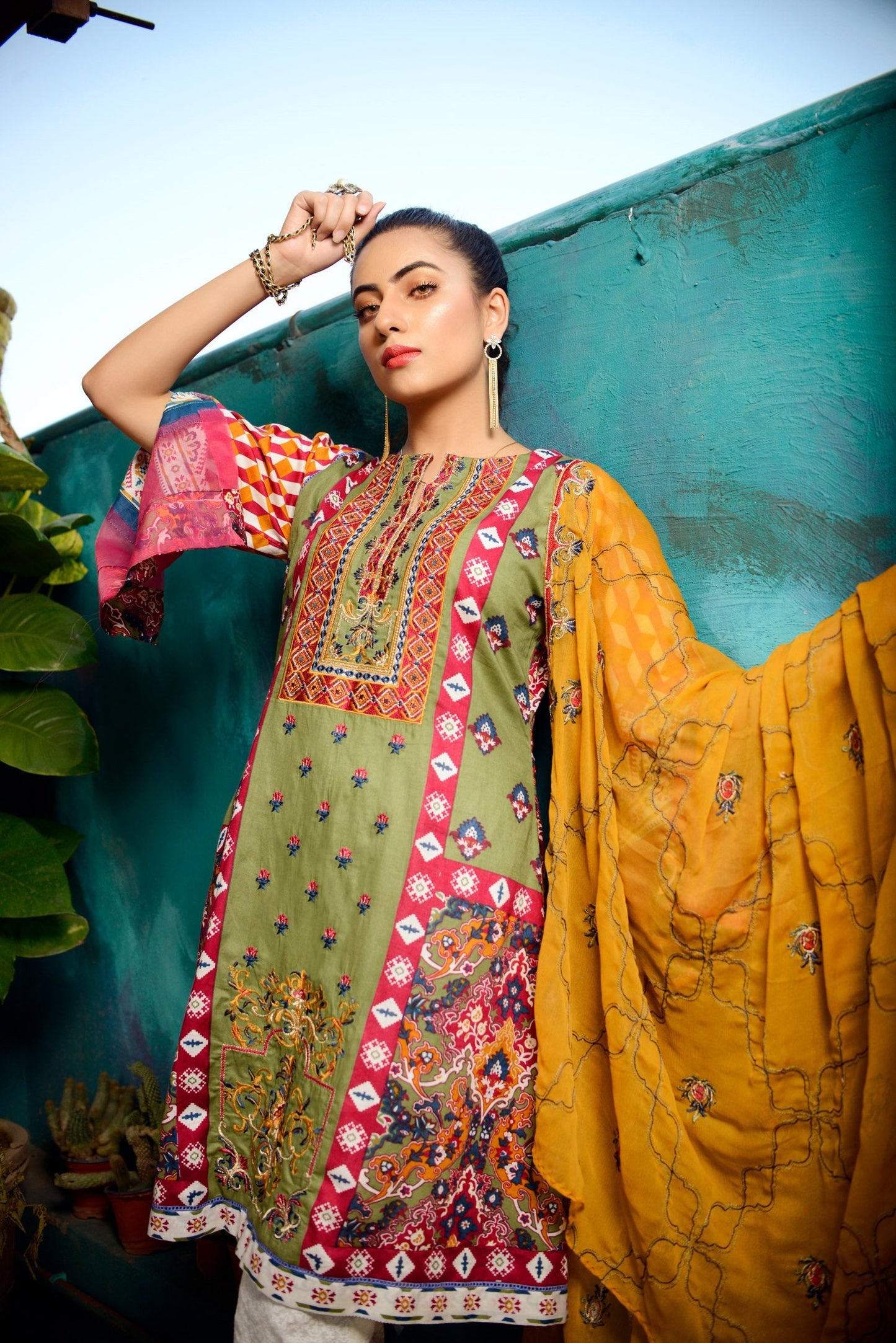 fern - Printed and Embroidered Lawn 3PC