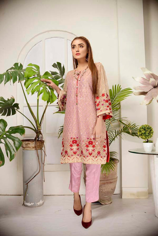 Careys Pink - Embroidered Mesuri 2 Piece
