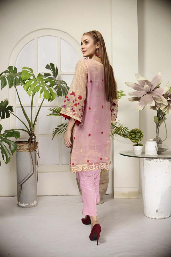 Careys Pink - Embroidered Mesuri 2 Piece