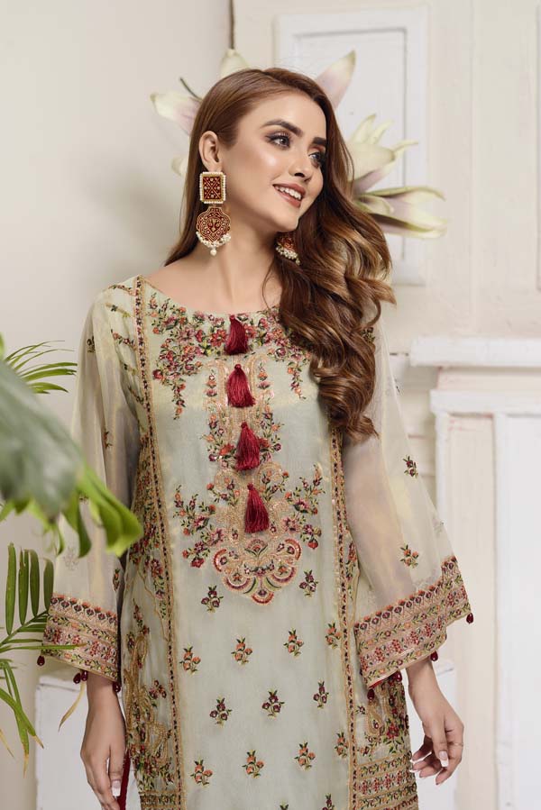 Coral Reef - Embroidered Mesuri 2 Piece