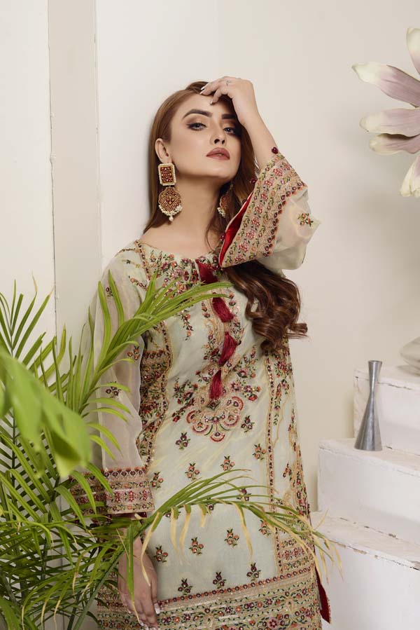 Coral Reef - Embroidered Mesuri 2 Piece