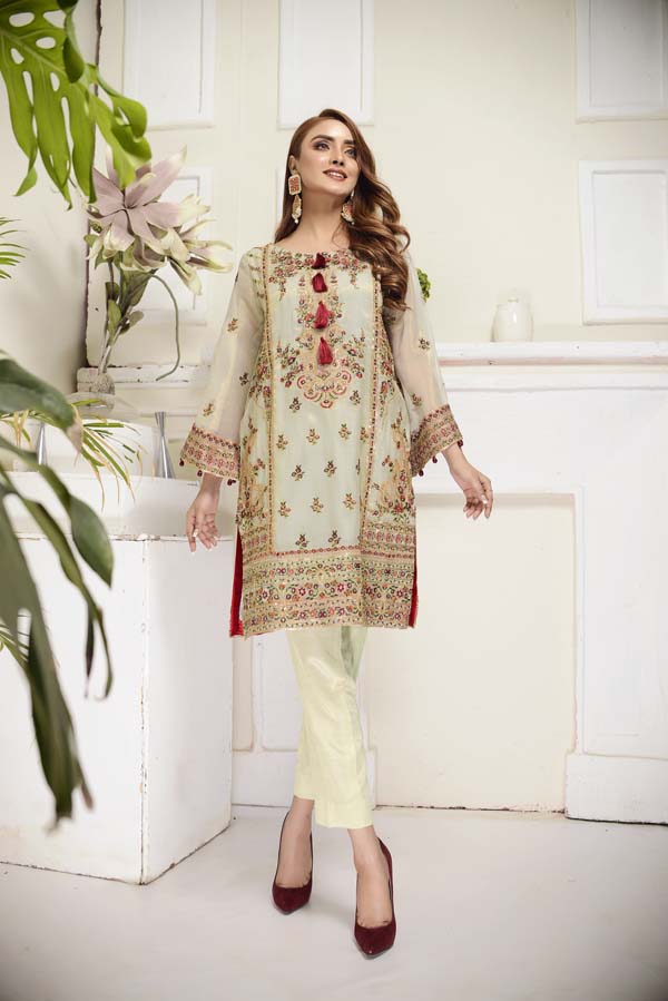 Coral Reef - Embroidered Mesuri 2 Piece