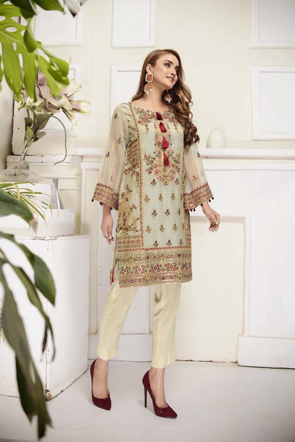 Coral Reef - Embroidered Mesuri 2 Piece