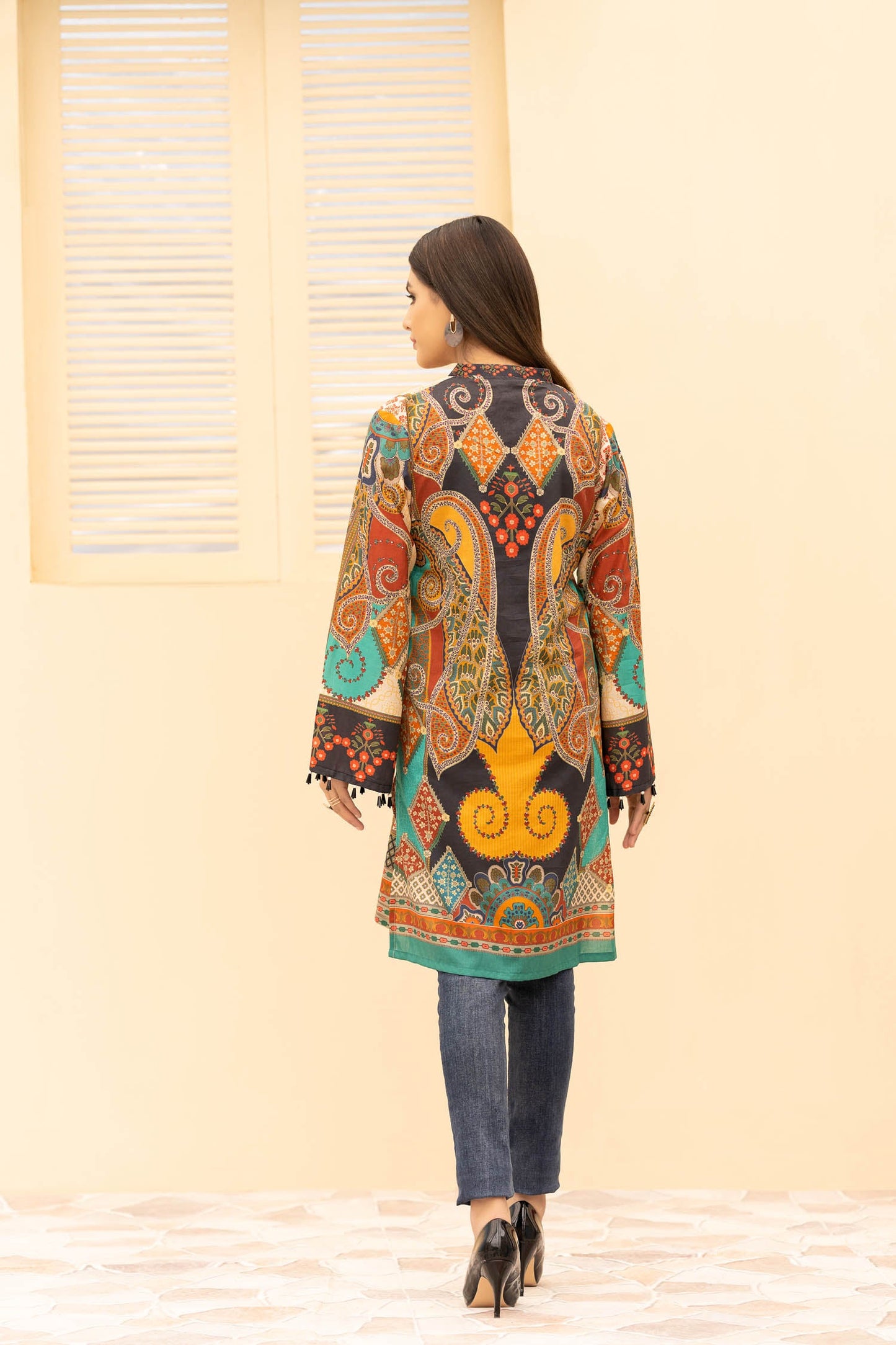 Esen - Digital Printed Stitched Lawn Kurti