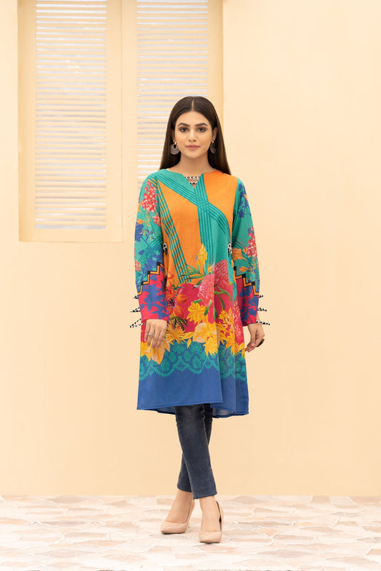 Calla - Digital Printed Stitched Lawn Kurti