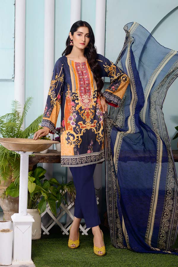 Cloud Burst - DIGITAL EMBROIDERED LAWN