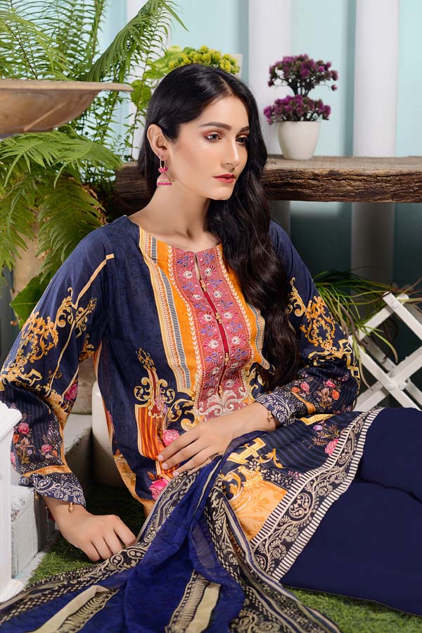 Cloud Burst - DIGITAL EMBROIDERED LAWN