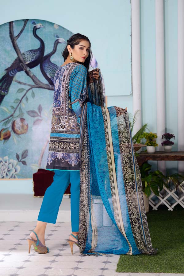 Calypso - DIGITAL EMBROIDERED LAWN