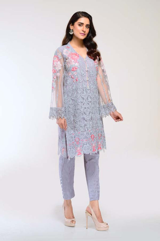 CHARM PEARL – EMBROIDERED NET 2 PIECE (UNSTITCH)