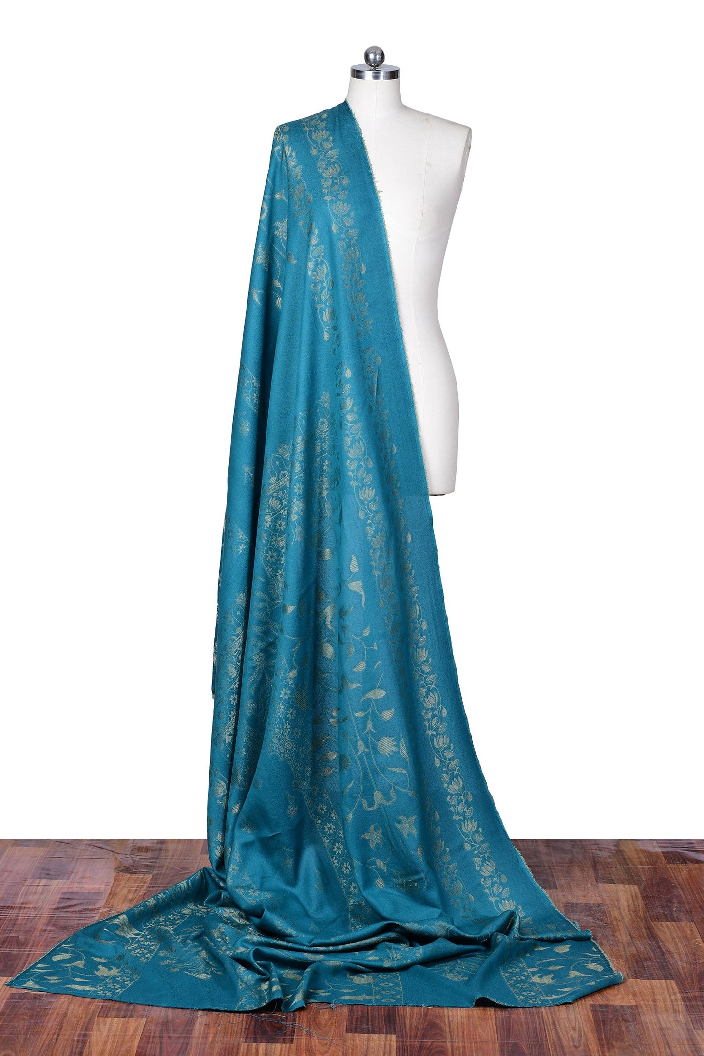 Viscose Jacquard Dupatta - Bloom Blue