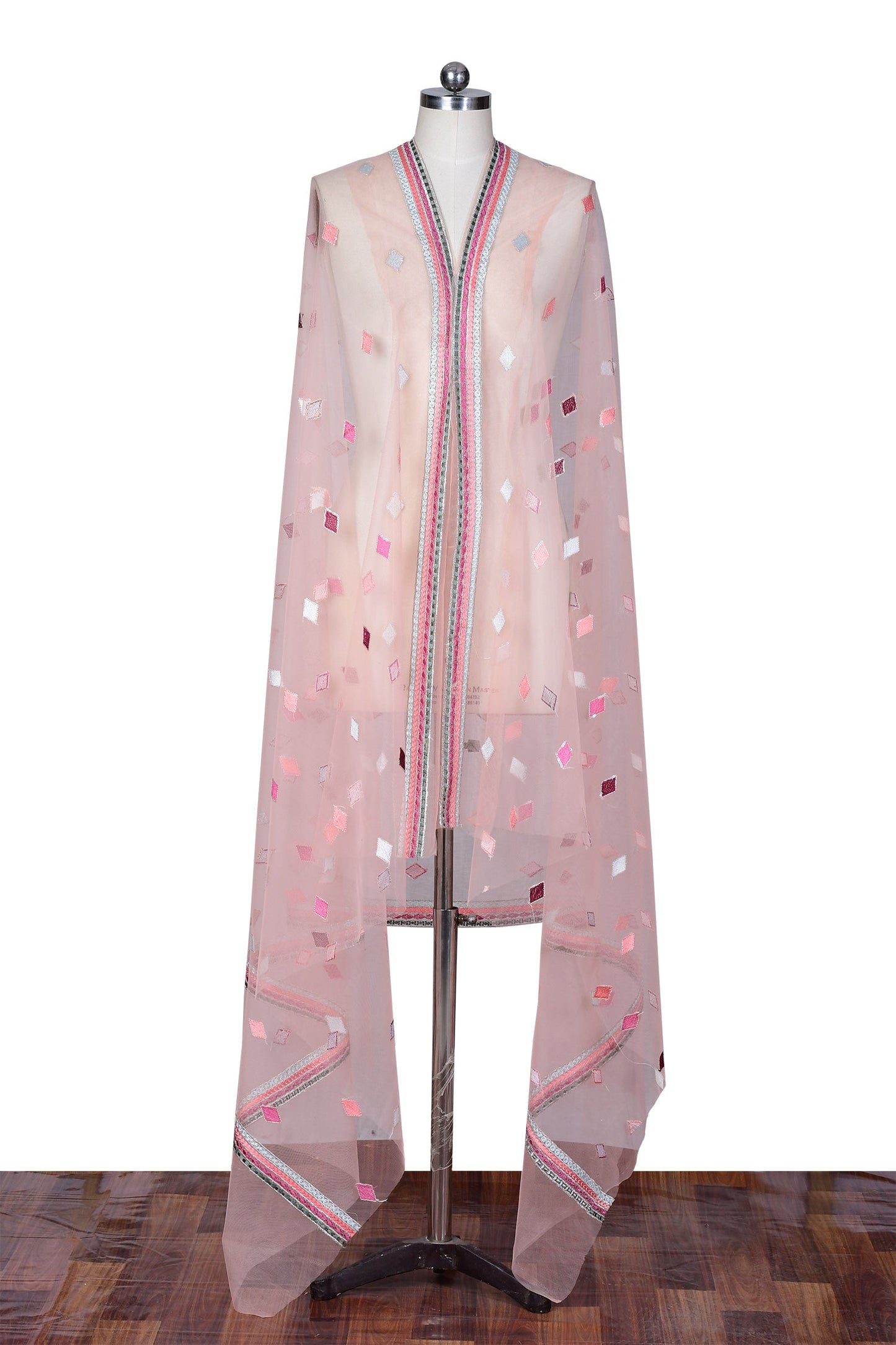 Embroidered Net Dupatta