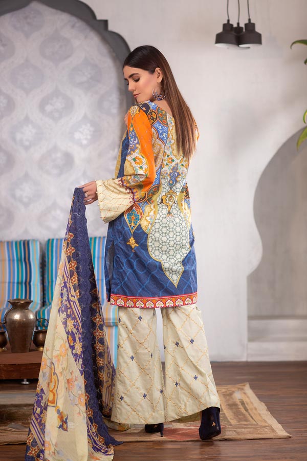 Amaryllis - Digital Printed Lawn (Unstitch)