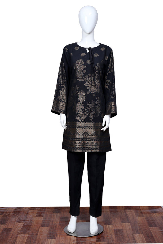 Black 38 - Ready To Wear Jacquard Shirt