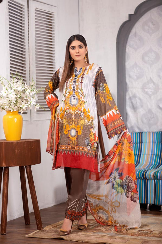 Astrid - Digital Printed Lawn (Unstitch)