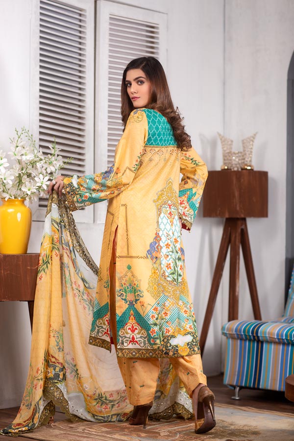 Blossom - Digital Printed Lawn (Unstitch)