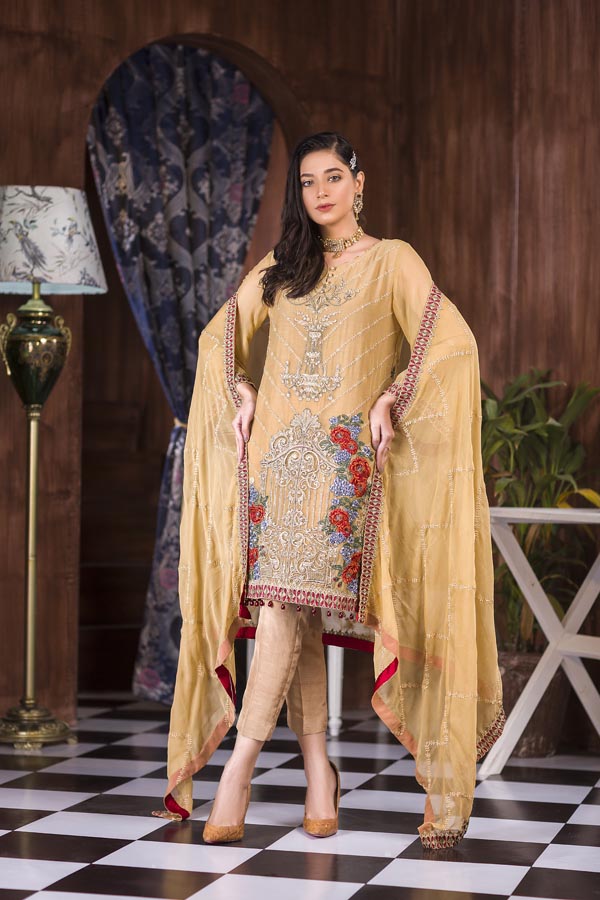 Buttercup - Luxury Embroidered Chiffon