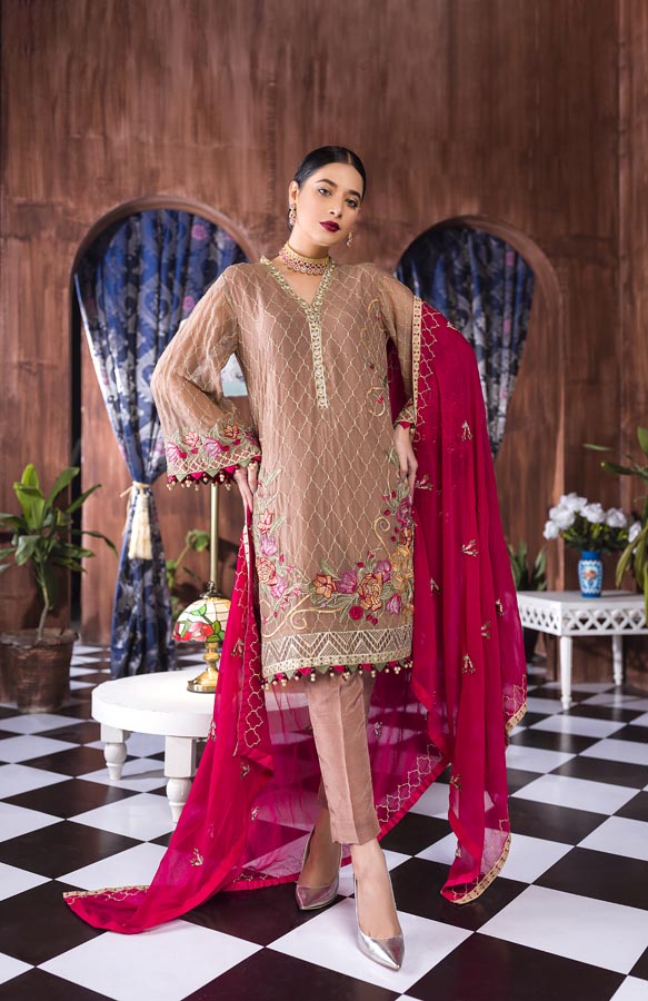 Coraline - Luxury Embroidered Chiffon