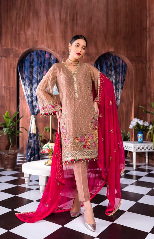 Coraline - Luxury Embroidered Chiffon