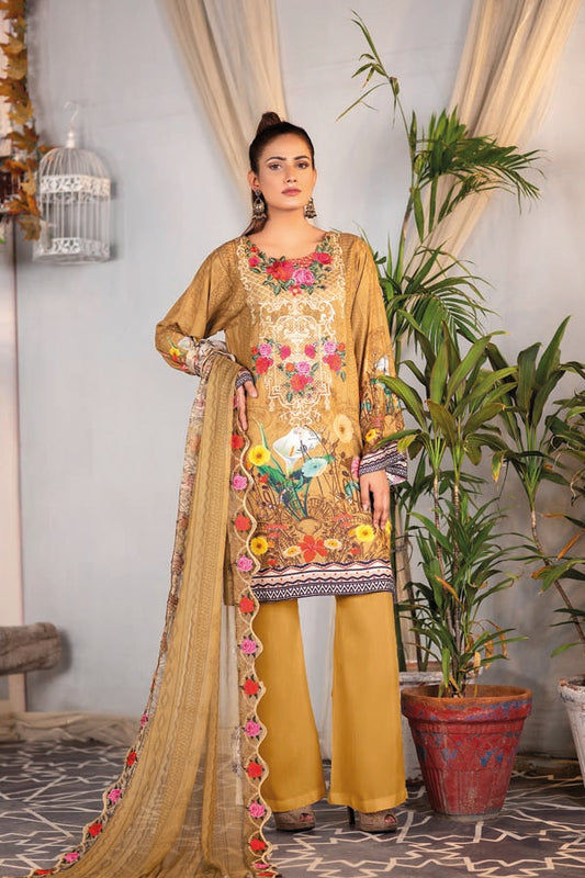 Dijon - Digital Embroidered Karandi