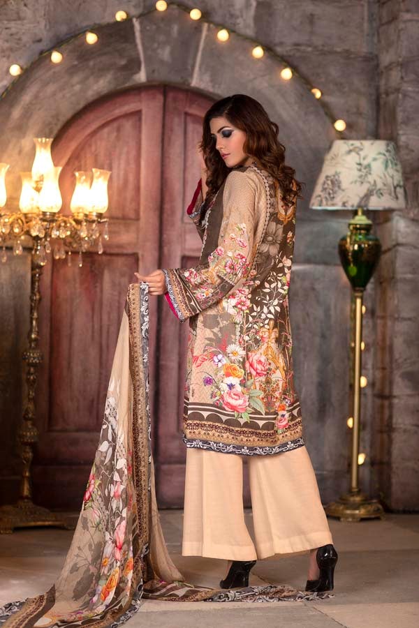 Lumber  - DIGITAL PRINTED & EMBROIDERED KARANDI 3PC