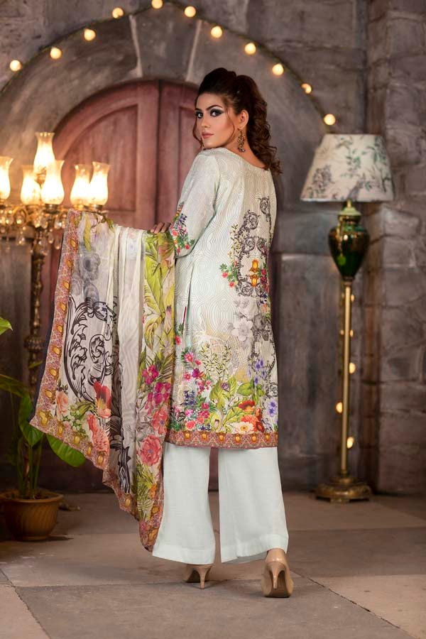 Cultured Pearl - DIGITAL PRINTED & EMBROIDERED KARANDI 3PC