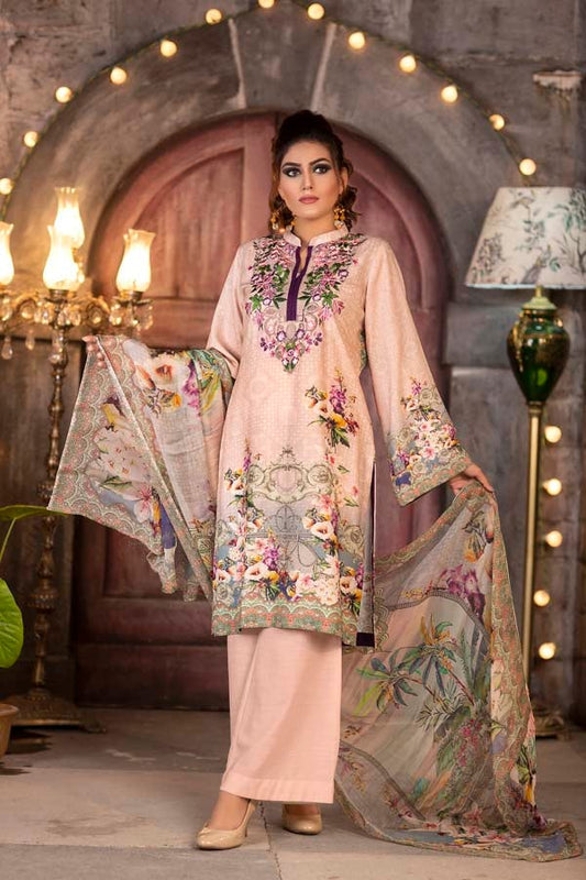 Razzmic - DIGITAL PRINTED & EMBROIDERED KARANDI 3PC