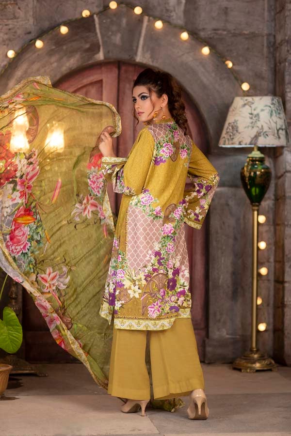 Sunglow - DIGITAL PRINTED & EMBROIDERED KARANDI 3PC