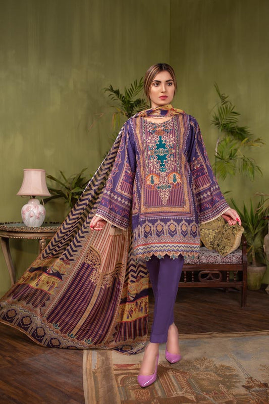 CE SIOR – DIGITAL EMBROIDERED LAWN(UNSTITCH)