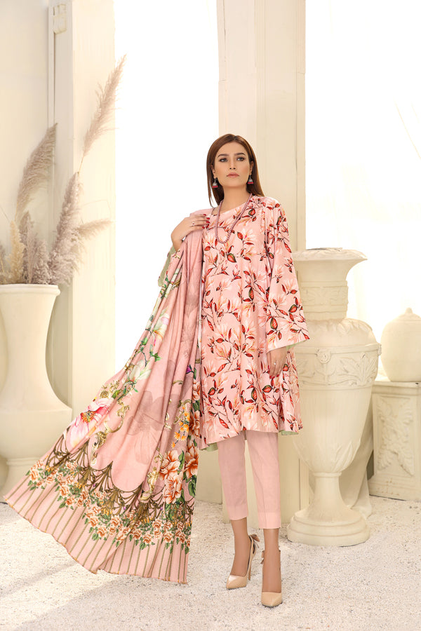 D 2 - Digital Printed Linen 3PC