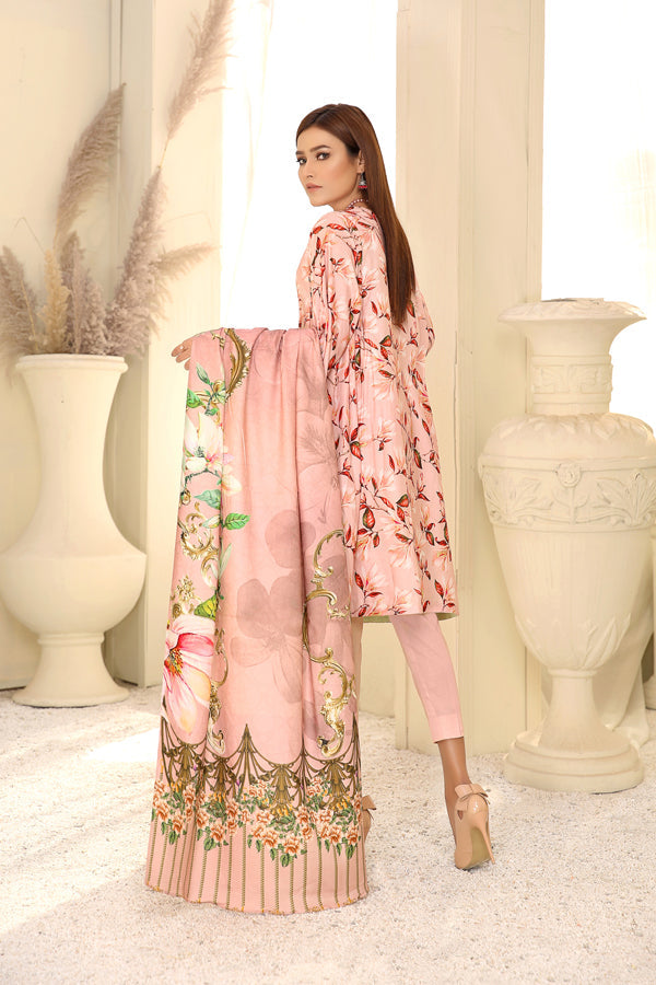 D 2 - Digital Printed Linen 3PC